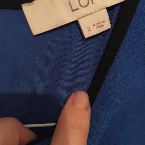 Blue and black LOFT work dress! - Picture 4 of 4